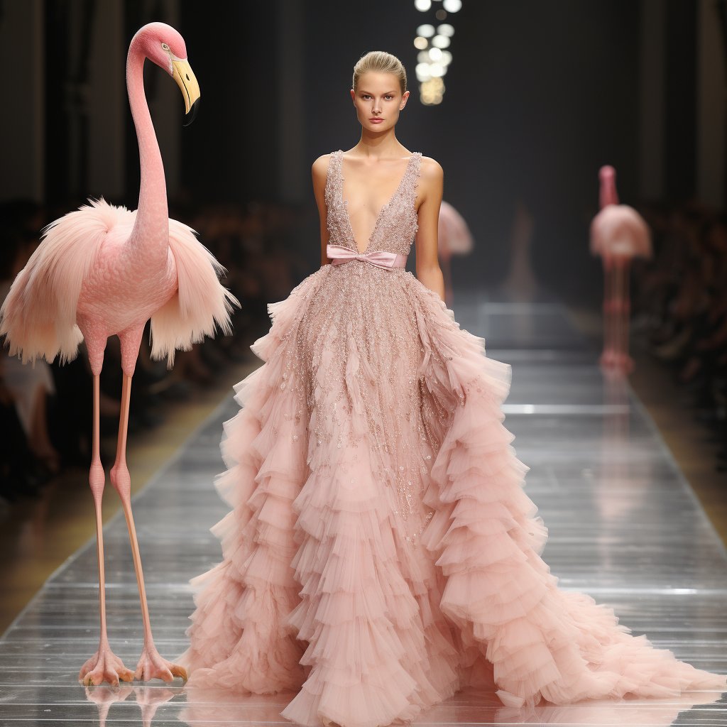 Pink

Strike a pose📸

Wildlife edition

#animals #flamingo #nature #ai #aiart #Wednesdayvibe #aiartcommunity #DWTSFinale #fashion #runway #digitalart #altcoins #nature #model #VOGUE #runway #birds #couture #highfashion