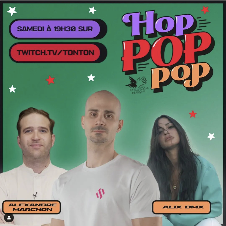 21Secours's tweet photo. HopPopPop ! C’est Noël avant l’heure sur Twitch !
On vous donne rendez-vous ce samedi 9 décembre à 19h30 pour une émission de fête avec @AlixDMX et @AlexandreMarchon, sur la chaîne de @TontonTwitch 
#HopPopPop #Solidarité #Twitch #Live #Noël https://t.co/4PEWkPOOof