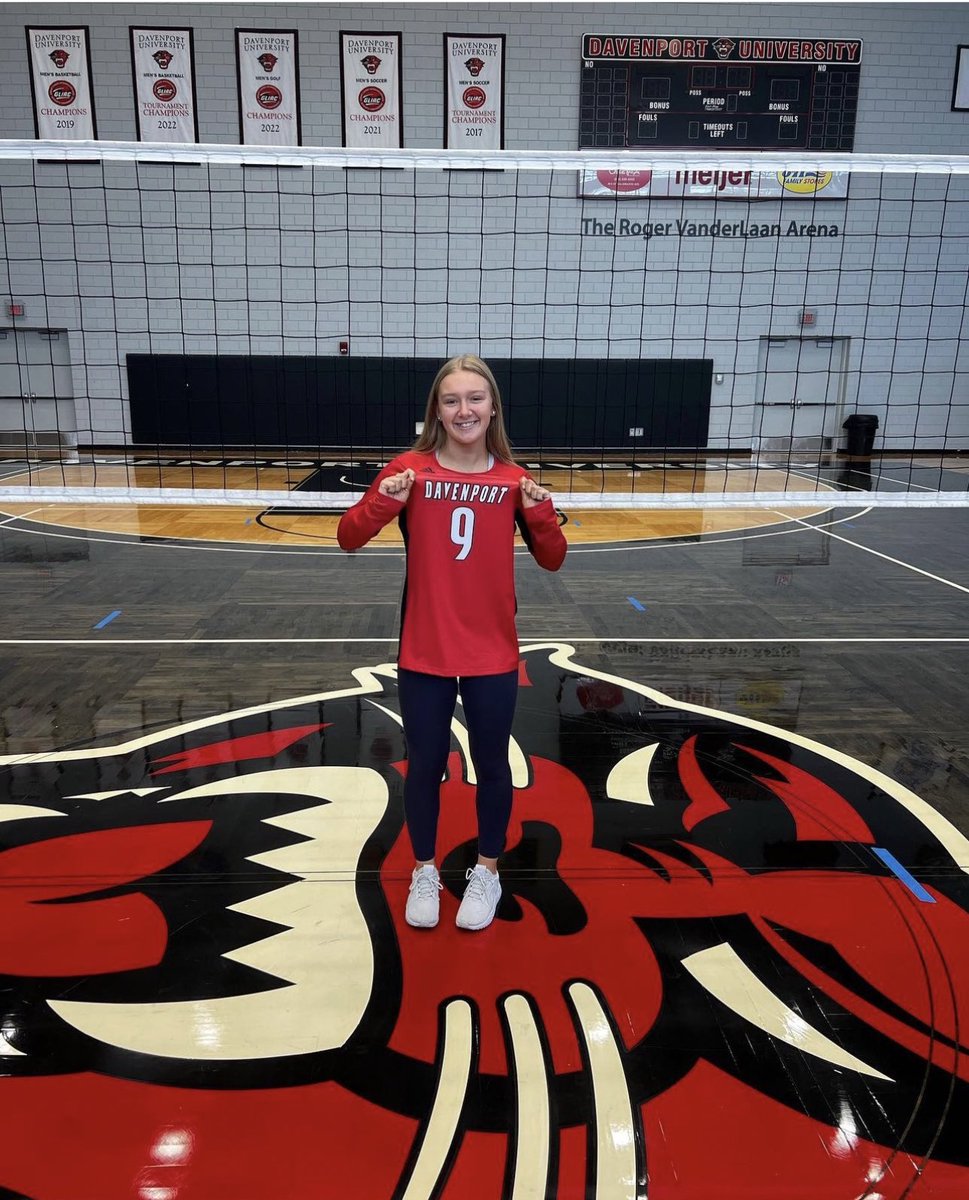 Congratulations to senior Julia Frederick on committing to play volleyball at Davenport University!