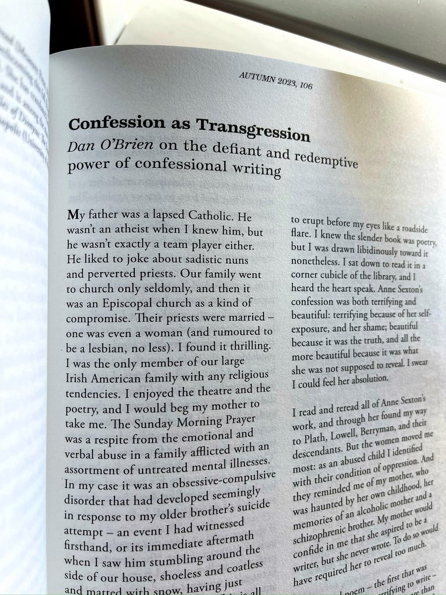 My essay in @Poetry_London about the transgressive and redemptive power of confessional writing; it’s also about (and for) my brother, who passed away this year. Many thanks to editors @anaffissahely & @IsabelleBaafi poetrylondon.co.uk