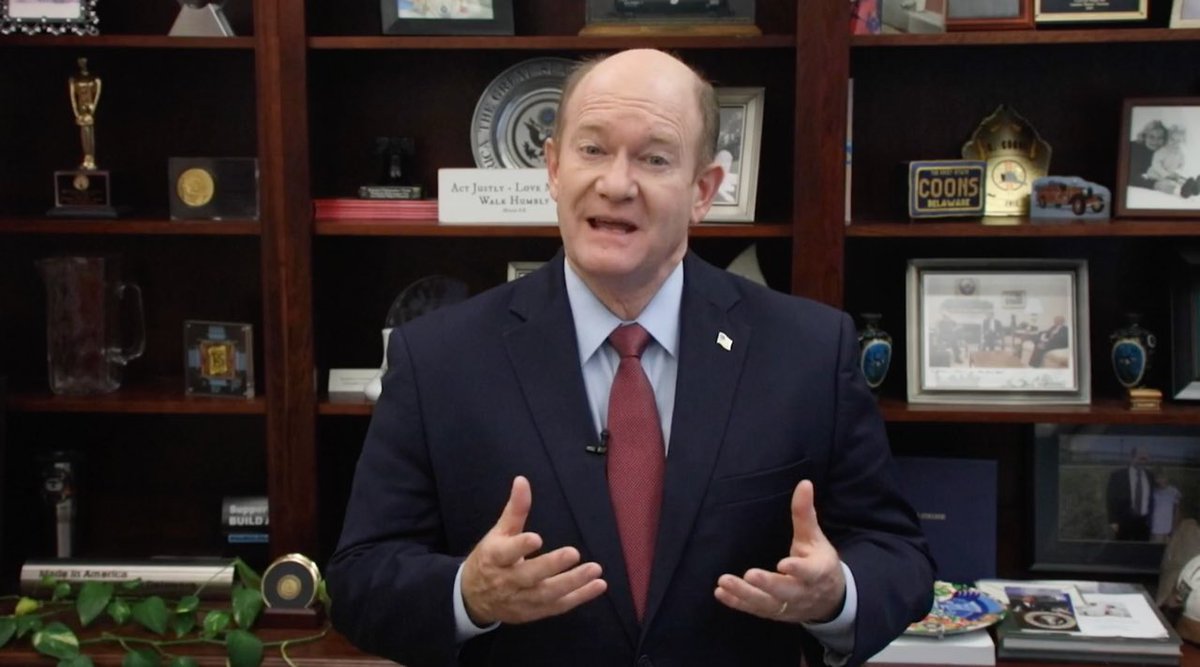 Senator @ChrisCoons delivered a personal video message at the 10th Annual #IPDealmakers emphasizing the need for a strong #IP system and discussing the path to #patentreform. Many thanks for your hard work and dedication to US #innovation. 🇺🇸🙏🏼🇺🇸