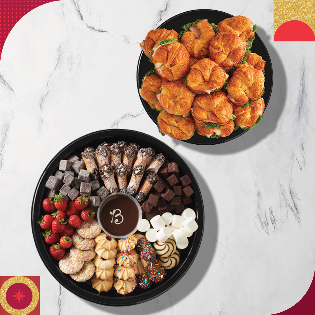 Indulge in a delightful selection of sandwiches, salads, desserts, and more! Our party trays cater to every appetite and are perfect for any occasion. Don't miss out, preorder now from our Deli and make holiday hosting stress-free.