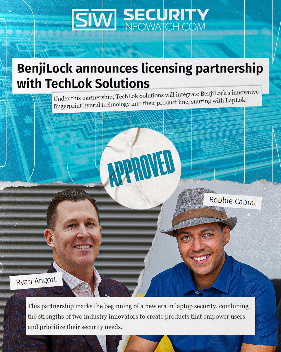 BenjiLock's tweet photo. 😱 ⭐️⭐️⭐️⭐️⭐️ OMG! 😍— @BenjiLock and @TechlokS 🔓 w/ @SecInfoWatch! 🤩
🔗 https://t.co/QRl5EnJ9fB
🤜 Thank you to the #SecurityInfoWatch team for this opportunity! 🙌
🎙 #BenjiLock ↗ #TechLok ↗ #SIW 🔐
🌐 The 🔑 is at Your Fingertips—That's it. ✅
🗣 #UnlockYourPotential 🔥 https://t.co/tipCr1Nhly