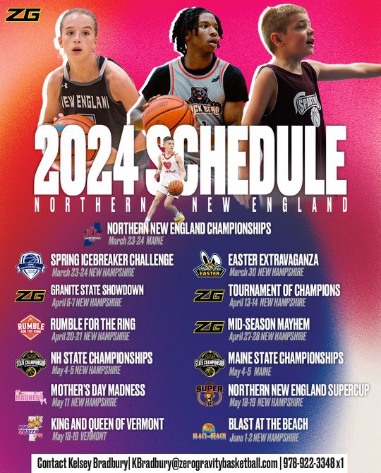 Spring 2024 schedules are LIVE📲

Use the 🔗⬇️ to🔒in for the SPRING season! 

zerogravitybasketball.com/events/

<a href="/ZeroGravityBB/">Zero Gravity Basketball</a> | #ZGBB