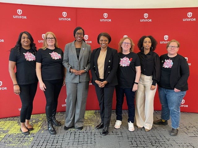 Cst. Joy Brown of Community Mobilization delivered a Human Trafficking presentation to over 700 delegates from Ottawa's Ontario Regional Counsel of UNIFOR. The presentation provided valuable information on recognizing signs of human trafficking &amp; how to access resources. #support