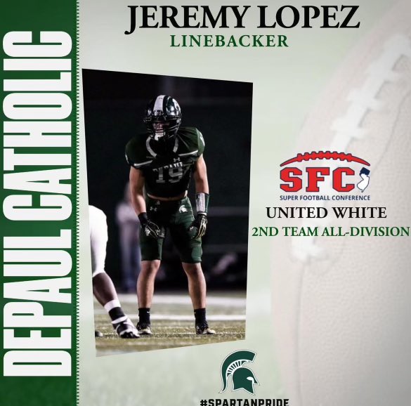 dpfootball's tweet photo. Congratulations @jeremylopez2024 #spartanpride https://t.co/90R0PGrDuM