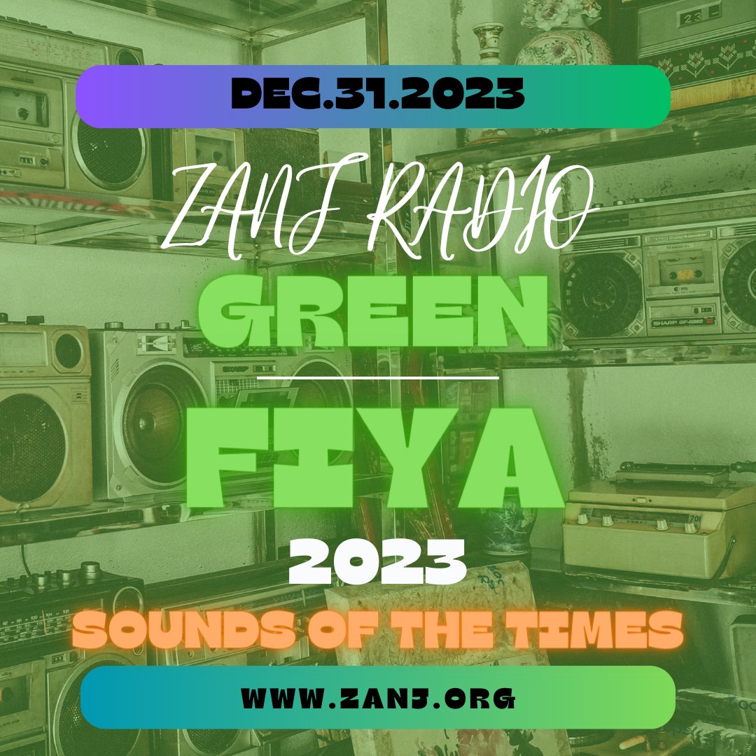 Join us for another edition of #GreenFiya 2023.
On <a href="/ZANJRADIO/">ZANJ RADIO</a> zanj.org 
Don't miss it!

#World #music #Jamaica #Radio