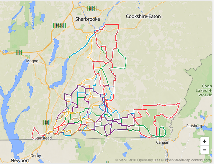 CycleFunMtl's tweet photo. TIL I can make a "collection" in #RideWithGPS #RWGPS.
This is gravel bike rides starting Stanstead/Coaticook/Baldwin Mills region with a couple of Lennoxville (ie Sherbrooke) starts.
https://t.co/bzUnN9VFto https://t.co/qYvkdiofQz