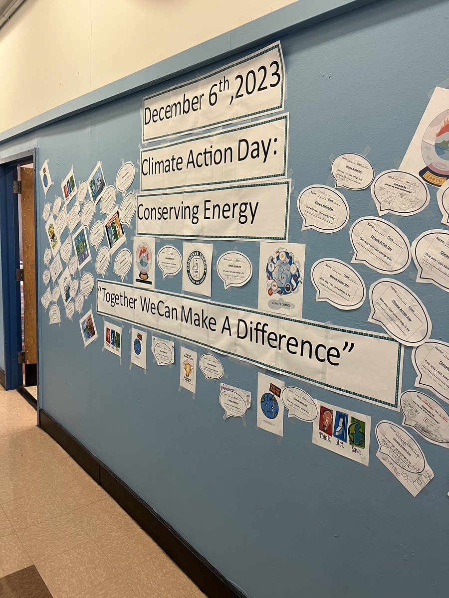 Students participated in Climate Action day on energy conservation! @CristinaAGonza5 @NYCDOED15 @DOEChancellor @NYCSchools