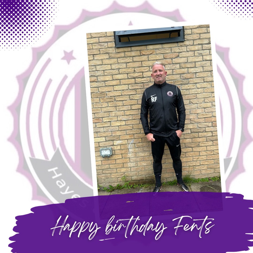 Happy birthday Fents @Southbournees one of our coaching team and one of our sponsors. Have a good one 👍🏼 From everyone at HHFC 💜🖤

#HHFC #morethanafootballclub #hayesandhillingdonfc #hhfc #happybirthday #happybirthdaytoyou 

💜🖤
