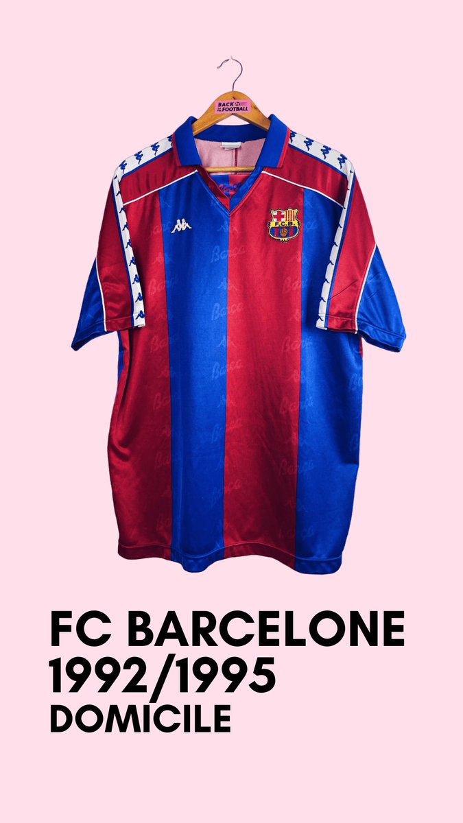 Barcelone 1992/1995 🔵🔴
Les manches Kappa 😍
Maillot + short : backtothefootball.com/produit/1992-1…