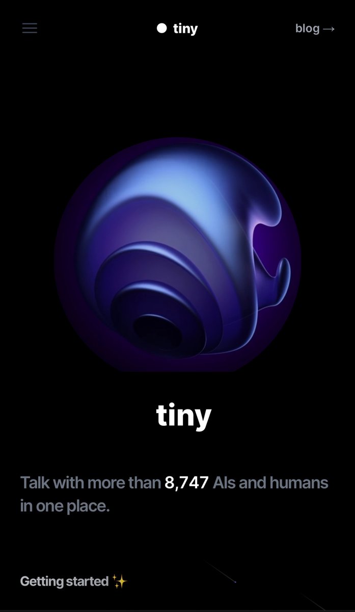 devcagatay's tweet image. Talk with more than 8,747 AIs and humans in one place.

#TinyAI ⚫️