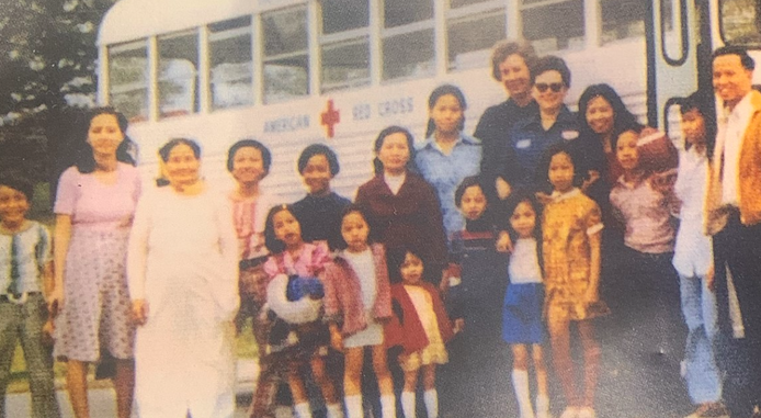 SoCal_RedCross's tweet photo. Laura Nguyen's family was helped by the Red Cross after fleeing Vietnam, Laura's father and uncle were reunited by the Red Cross and now she serves as a board member for our Orange County Chapter. Learn more about the Nguyen family: https://t.co/7iL63JPC50 https://t.co/lIDz5MUJkf