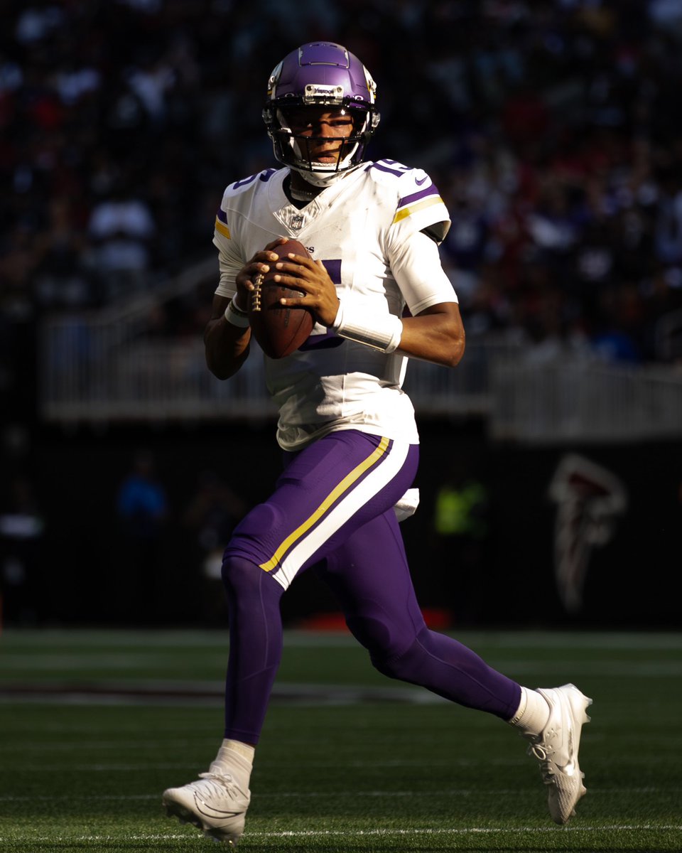 Vikings's tweet photo. Head Coach Kevin O’Connell has announced that Joshua Dobbs will start Sunday in Las Vegas. https://t.co/o4dxRob4p8
