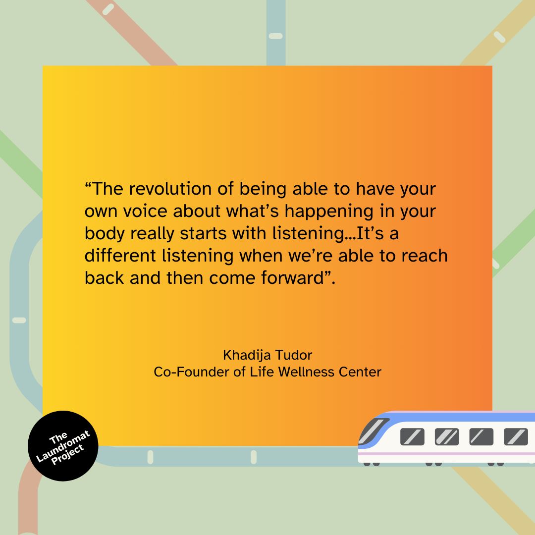 ...At The LP, we value turning inward and activating ancient community practices as a source of healing. Khadija Tudor, the co-founder of Life Wellness Center, says it perfectly: