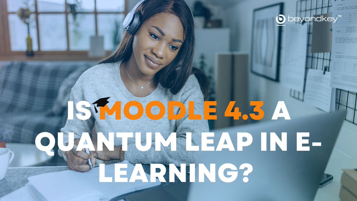 KeyBeyond's tweet image. Moodle 4.3 is out, and it's revolutionary. It offers easier navigation, smarter grading, and a better mobile experience. Welcome to the future of e-learning. okt.to/BhuMpJ
#MoodleLMS #Moodle #LMS #eLearning