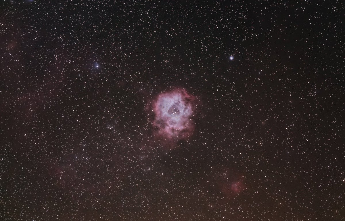 The Rosette Nebula near the constellation Orion
•
2 hours exposure from rural Tx•
•
#Astrophotography #astronomy #nebula #spacephotography