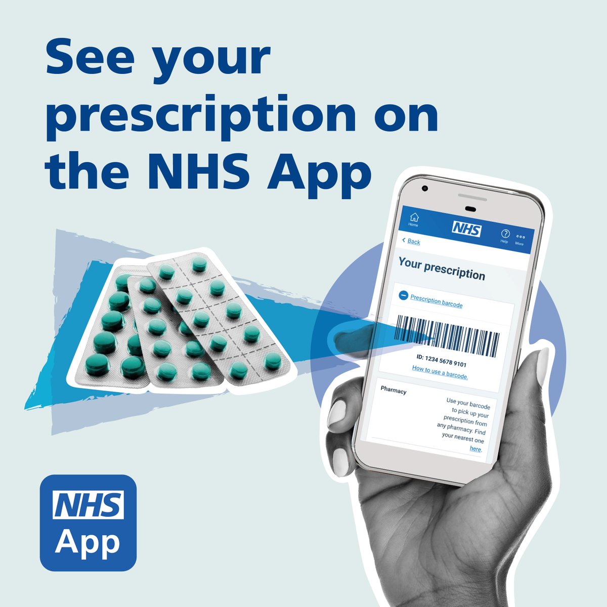 Short on time? Keep forgetting to pick up that prescription? You can now see & access your prescriptions electronically in the NHS App and use a barcode to collect items without paper prescriptions. For help and support, visit nhs.uk/nhs-app/nhs-ap…