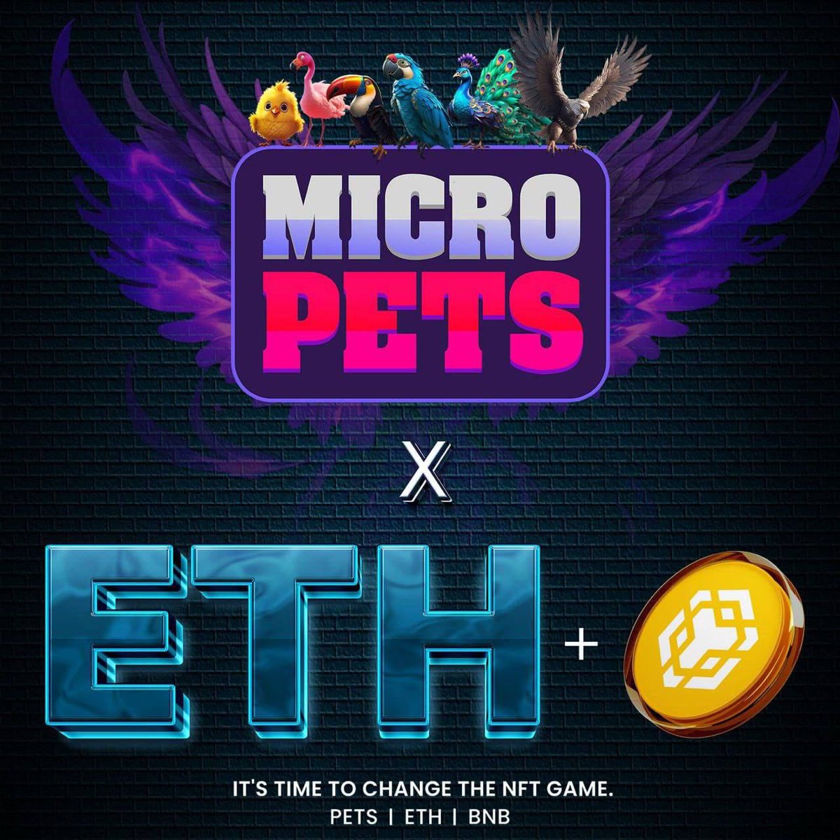 MicroPets_io's tweet image. 🚀 MicroPets - A Phoenix Odyssey 🦅🔥 3D Collection MINT is NOW LIVE on both the Ethereum Network and the BNB Chain! 🔥

Just change your wallet to which Network you want to mint: pets.micropets.io

REMEMBER: 💥Mint 5 Eggs on $ETH, get whitelisted for the presale of $PETS…