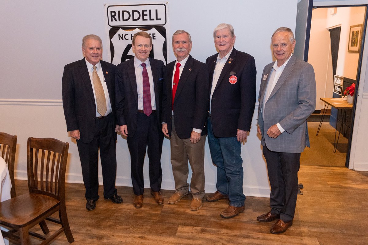 Yesterday, I traveled to Burlington to support my friend and colleague Dennis Riddell. He is a shining example of true statesmanship. North Carolina is blessed to have him serving in the legislature. #ncpol