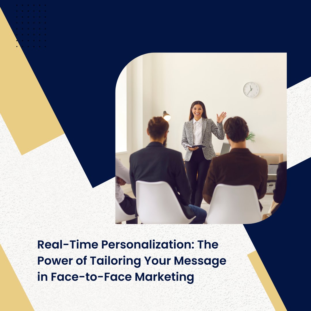 Every interaction is unique, and so should your message be. Uncover how face-to-face marketing enables real-time customization, resonating deeply with each individual. 

#AuthenticEngagement #ImmersiveExperiences #BrandImpact #FaceToFaceMarketing #MemorableEncounters