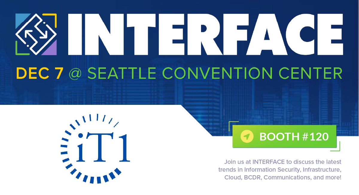 iT1Solutions's tweet image. We&apos;re coming your way Seattle!
#InterfaceSeattle is Thursday at the Seattle Convention Center. As you explore technical sessions and panel discussions, stop by our Booth #120 to learn more about iT1&apos;s IT solutions and services.
#weareit1 #INTERFACE2023
f2fevents.com/evite/sea23-it…