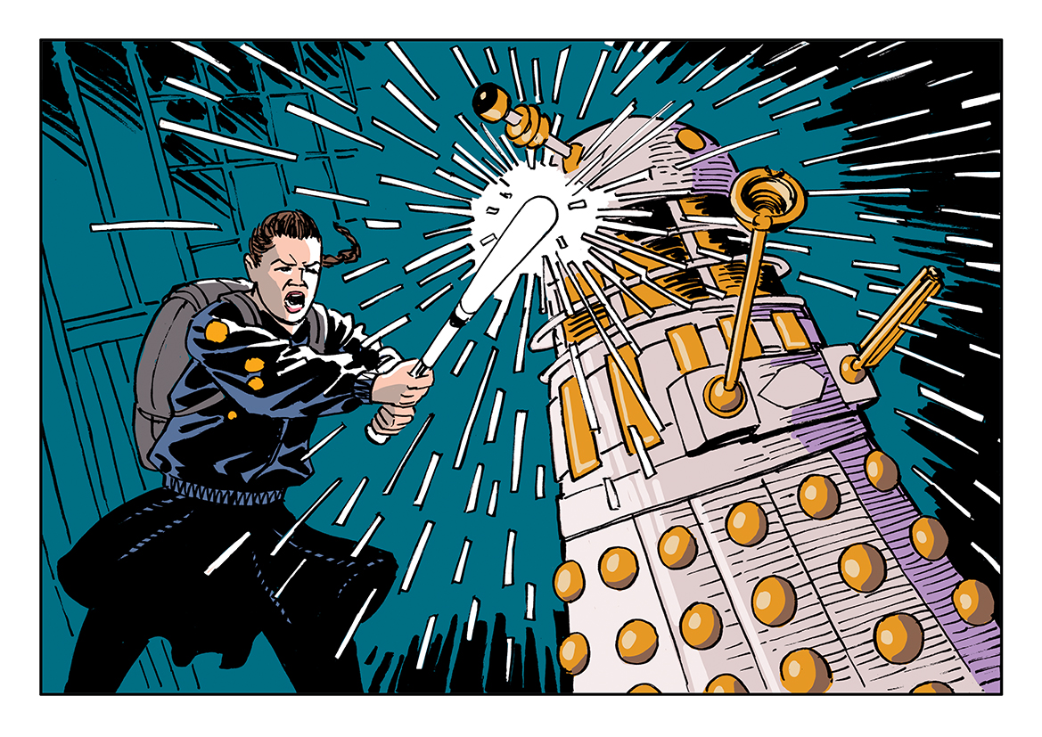 Doctor Who Art Print Beep the Meep by Scott Gray