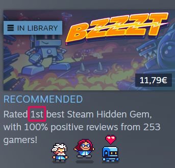 Hahaha! It looks like I have created the most hidden game of all time!!!🥳 Could you help me make the game less invisible and more unhidden? The HIDDEN GEM category is fine, but only GEM could be better! 😆 #pixelart #pixelartist #indiedeveloper #solo_dev #SteamDeck @Steam