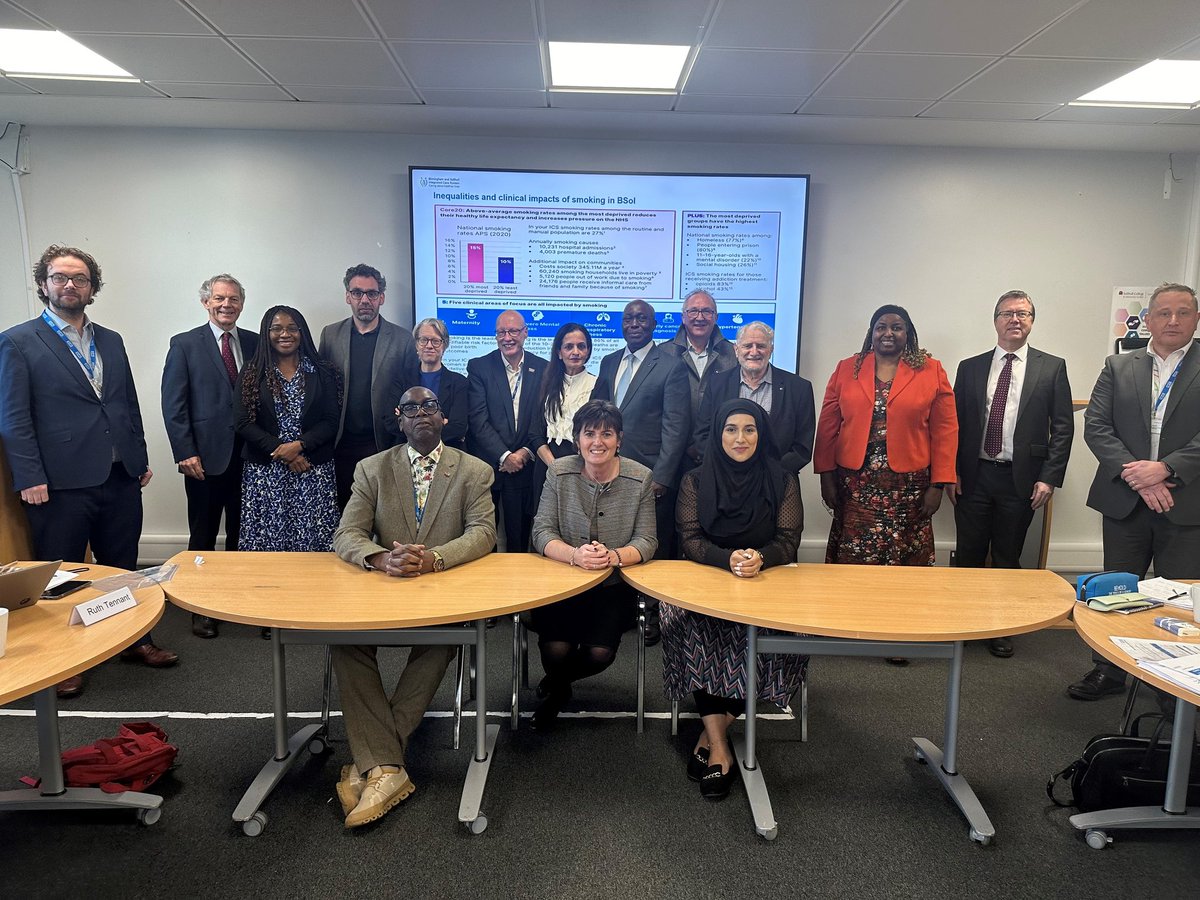 Ruth Tennant (@tennantruth) on Twitter photo Today our coalition of community, clinical and system leaders <a href="/BSol_ICS/">Birmingham and Solihull Integrated Care System</a> signed up to SmokeFree2030. We pledged to accelerate local action & support new legislation. Huge benefits for local people's health. #smokefree2030 <a href="/onyiokonkwogp/">Onyi Okonkwo💙</a> <a href="/ppvernon/">Patrick Vernon</a> <a href="/KarenGrinsell/">Cllr Karen Grinsell</a> <a href="/CMO_England/">Professor Chris Whitty</a> Today our coalition of community, clinical and system leaders <a href="/BSol_ICS/">Birmingham and Solihull Integrated Care System</a> signed up to SmokeFree2030. We pledged to accelerate local action & support new legislation. Huge benefits for local people's health. #smokefree2030 <a href="/onyiokonkwogp/">Onyi Okonkwo💙</a> <a href="/ppvernon/">Patrick Vernon</a> <a href="/KarenGrinsell/">Cllr Karen Grinsell</a> <a href="/CMO_England/">Professor Chris Whitty</a>