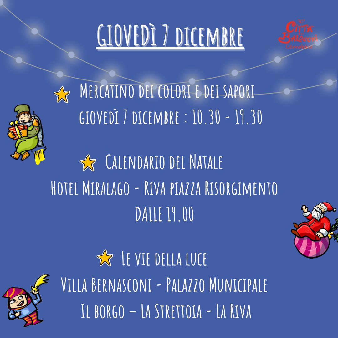 Programma 7 dicembre!
#cittadeibalocchi