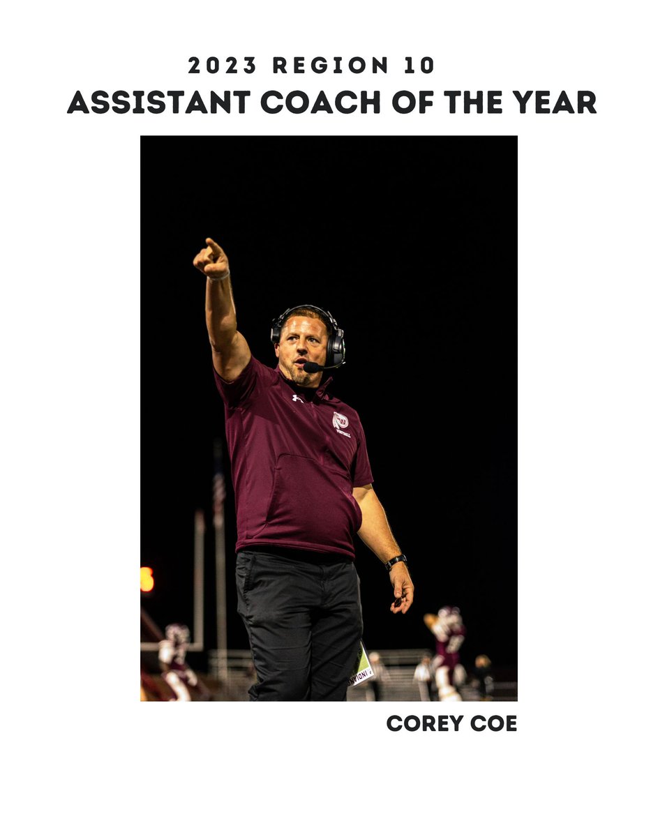 Congratulations to our coaches for the 2023 season, your dedication to the program, the hours upon hours that you put into the kids does not go unnoticed.  We appreciate each of you!  
OCC Coach of the Year:  Jake Kuhner
Region 10 Assistant Coach of the Year:  Corey Coe