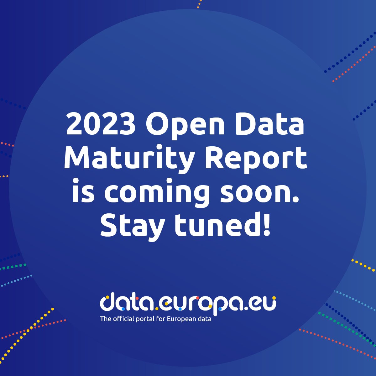 Our 2023 Open Data Maturity assessment is coming out in a week's time! 

Get ready for the latest insights and trends in the European #OpenData landscape. Stay tuned to learn about the developments in your country.

#EUOpenData #OpenDataMaturity #ODM2023
@JHahnEU @ThierryBreton