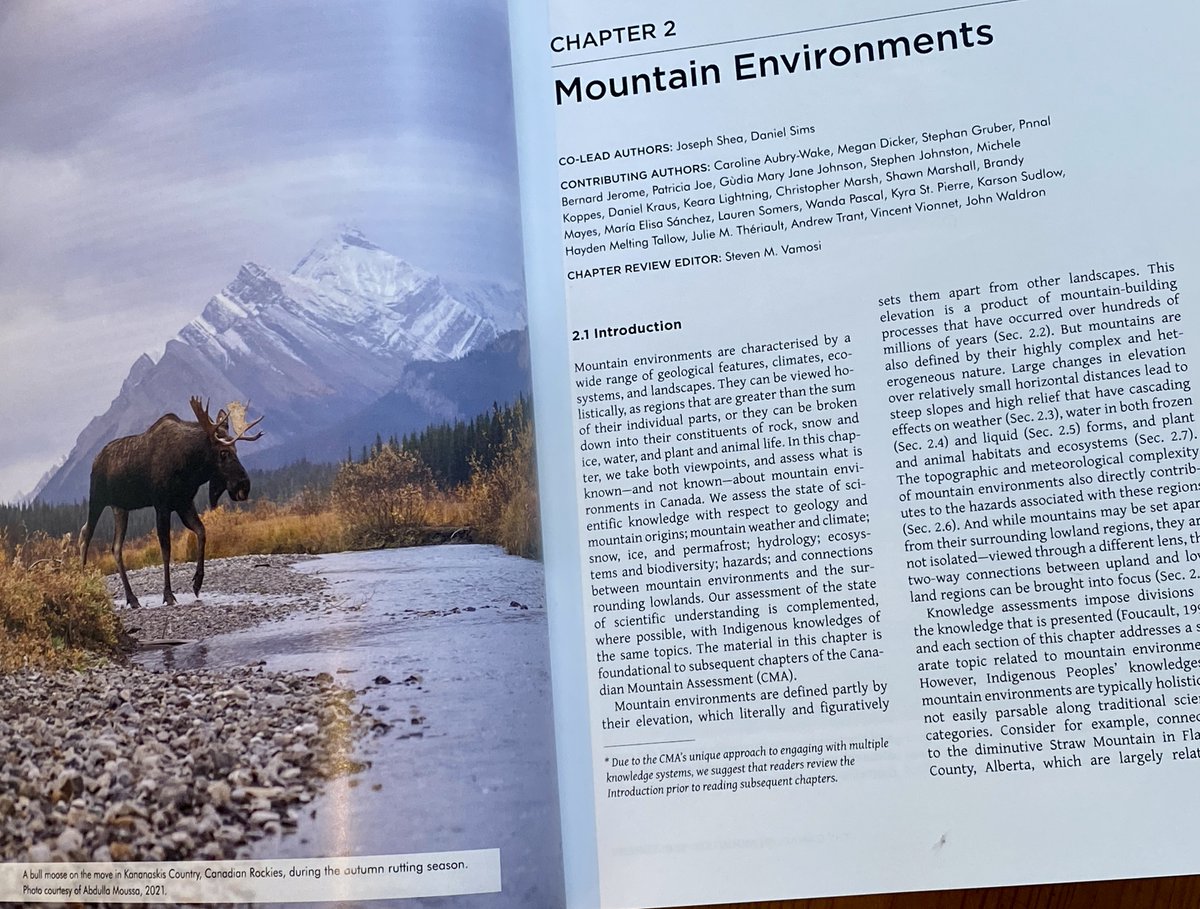 As we approach #InternationalMountainDay (Dec 11), I am posting one part of the Canadian Mountain Assessment per day. Today I am sharing the Mountain Environments chapter (link below) #CdnMntAssessment <a href="/UCalgaryPress/">UCalgaryPress</a> <a href="/UNmountains/">Mountain Partnership</a> <a href="/MtnResearchMRI/">Mountain Research Initiative @mtnresearchmri.bsky</a> ucp.manifoldapp.org/read/the-canad…