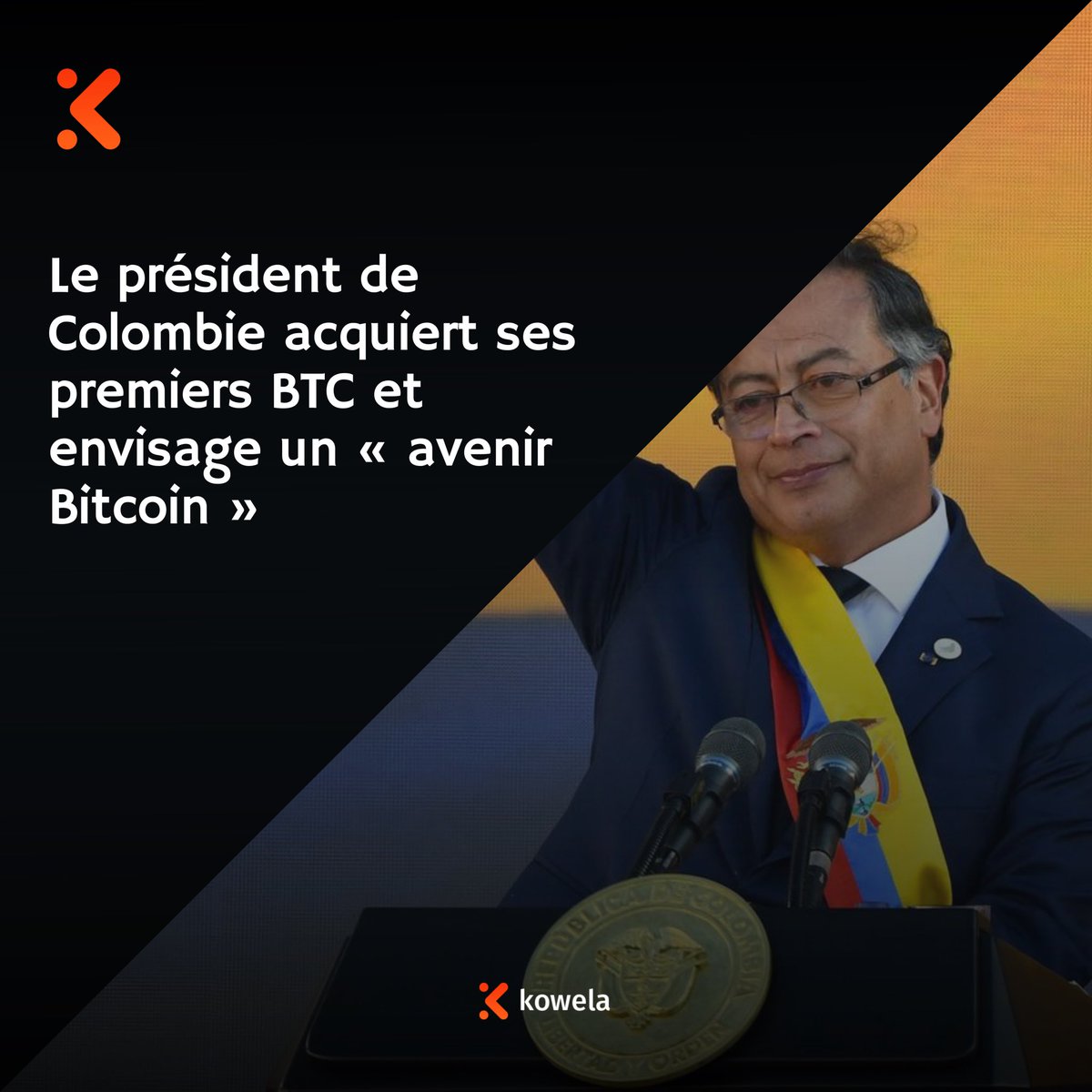 Le président de la Colombie acquiert ses premiers Bitcoins, signalant un intérêt pour l'avenir de la cryptomonnaie et son rôle potentiel dans l'économie du pays.

#ColombiaBitcoin #BTCAdoption #PresidentialCrypto #FutureOfBitcoin