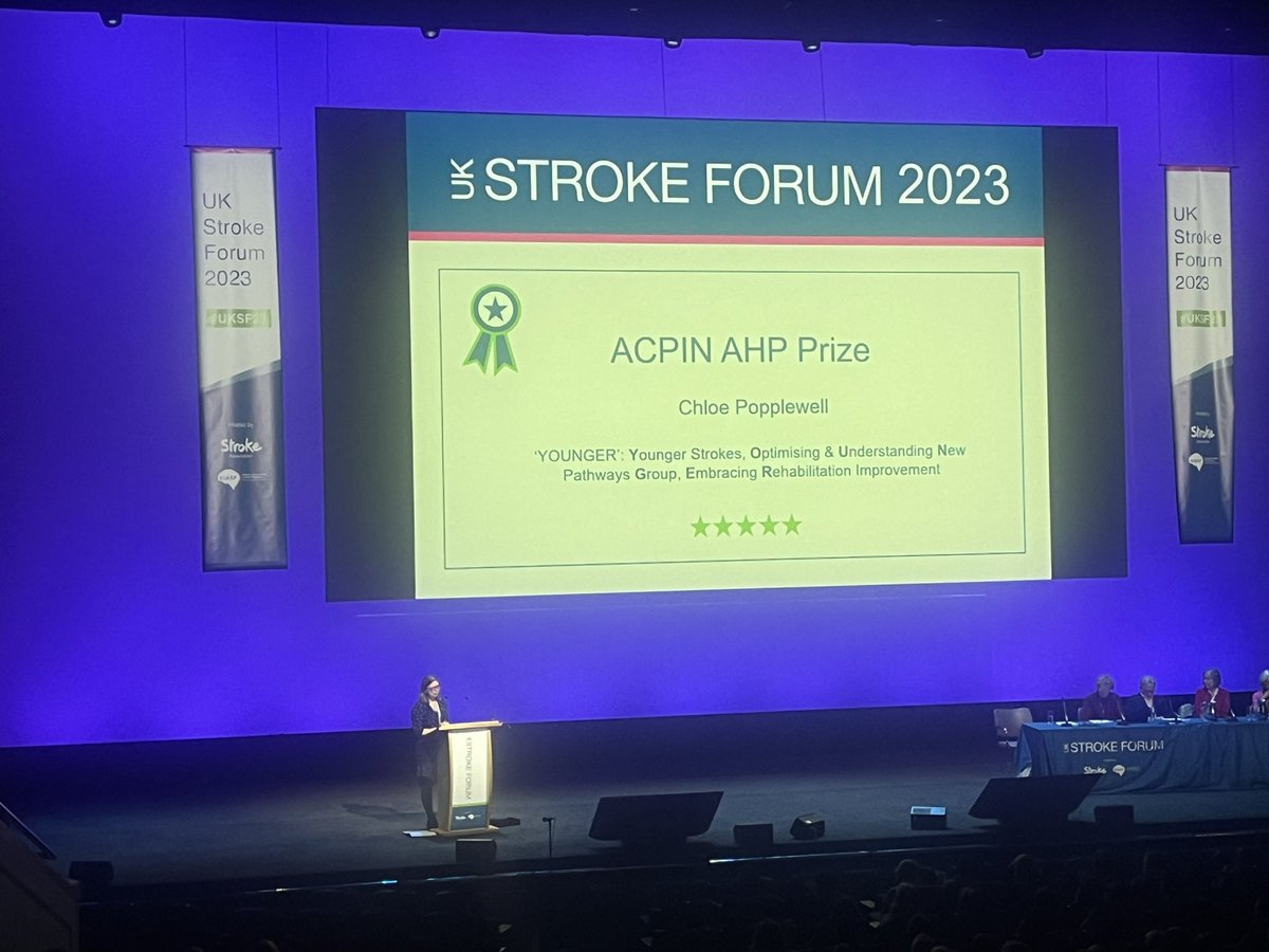 Chloe Popplewell (@chloepopplewell) on Twitter photo Incredibly proud. Younger stroke team abstract award winners for the National Stroke Conference ACPIN AHP award. Driving innovation & proud to have the patients voice at the centre of our stroke care. <a href="/UKStrokeForum/">UK Stroke Forum</a> <a href="/mpftnhs/">Midlands Partnership University NHS FT</a> #UKSF23 Incredibly proud. Younger stroke team abstract award winners for the National Stroke Conference ACPIN AHP award. Driving innovation & proud to have the patients voice at the centre of our stroke care. <a href="/UKStrokeForum/">UK Stroke Forum</a> <a href="/mpftnhs/">Midlands Partnership University NHS FT</a> #UKSF23