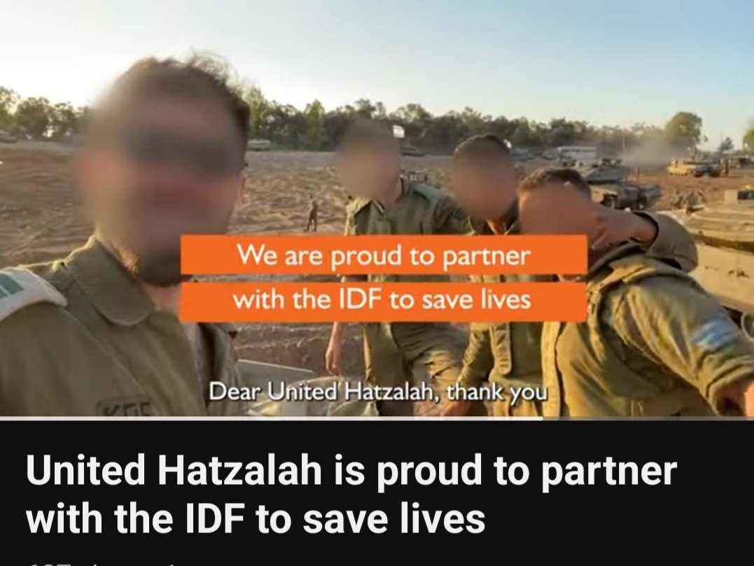 Community notes: United Hatzalah doesn't support the IDF United Hatzalah: