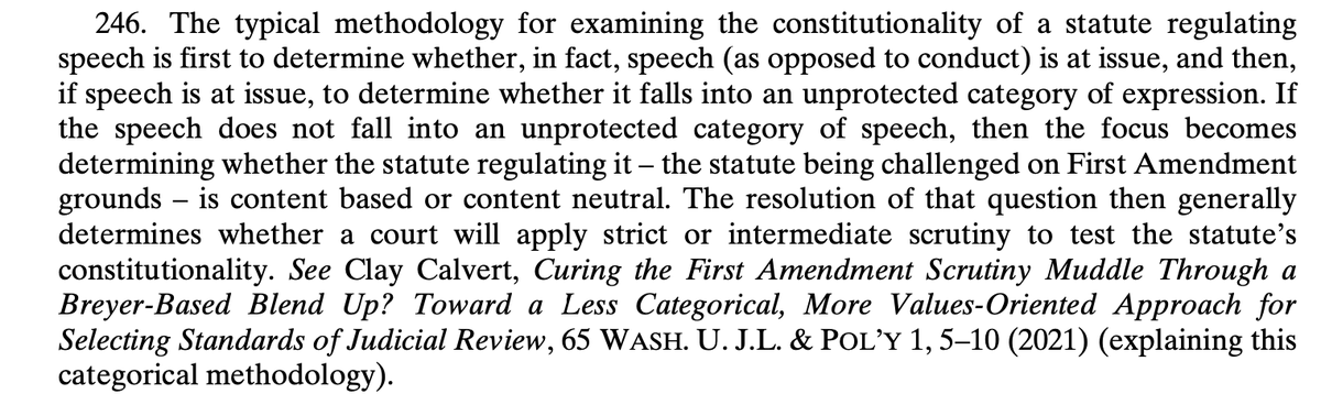 ProfClayCalvert's tweet image. My effort to channel my doctrinally inner #Chemerinsky @BerkeleyLaw into a single, #PassTheBarExam FN. scholarship.law.duke.edu/cgi/viewconten… . . . @AEItech