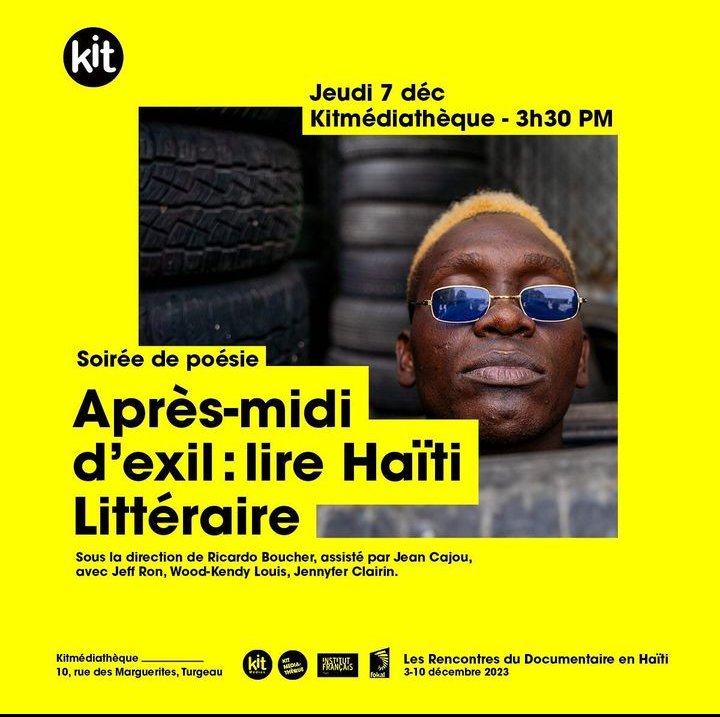 Après midi d'exil: lire Haïti littéraire, ce jeudi 7 décembre 2023 à partir de 3h30 PM, à Kitmédiathèque, pour la 5e édition des Rencontres du Documentaire en Haiti.
#RDD2023 #RDD5ANS
<a href="/FOKAL_Ayiti/">FOKAL</a> <a href="/IFHpap/">IF Haiti</a> <a href="/kitmediashaiti/">KitMédias</a>