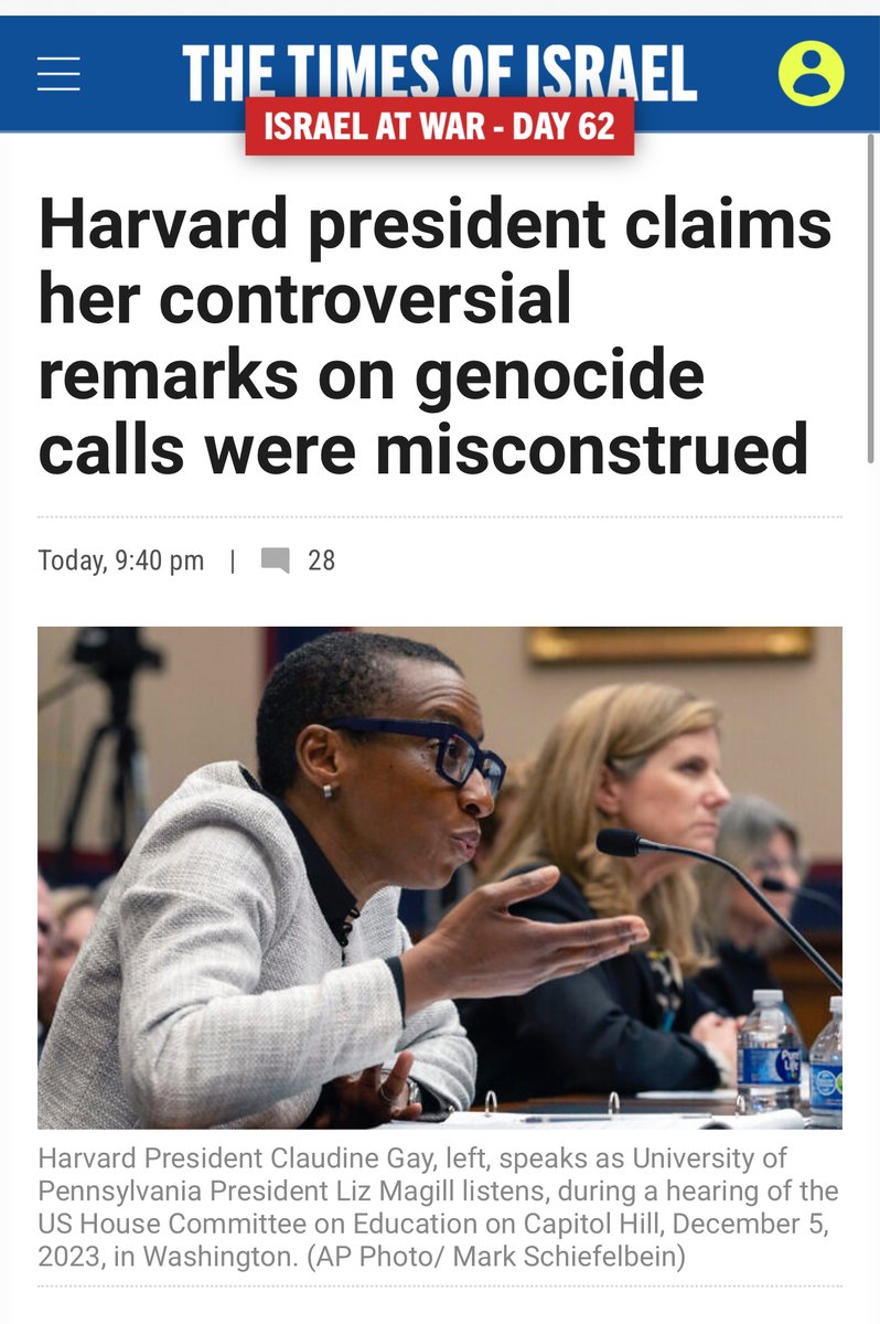 Dear President Claudine Gay, you were given repeated chances to condemn calls for 'genocide of Jews' and answer if such calls would violate @Harvard's Code of Conduct. On each occasion, you avoided directly answering the question. Responsibility falls entirely on you!