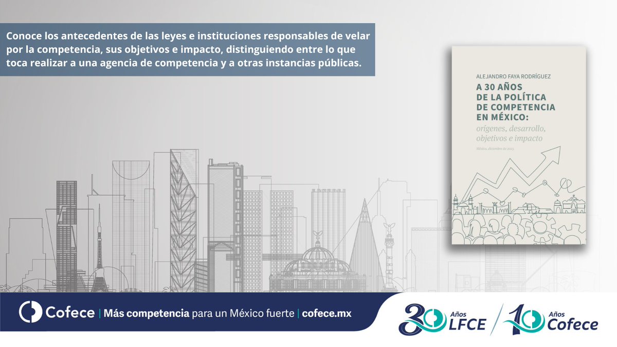 Te invitamos a leer el artículo del comisionado <a href="/AlejandroFaya/">Alejandro Faya</a>, donde analiza las variables y esfuerzos multidimensionales para comprender por qué la #Competencia debe entenderse como una política de Estado.
#LecturaRecomendada 🤓📚
🔗bit.ly/3RvRZ6W