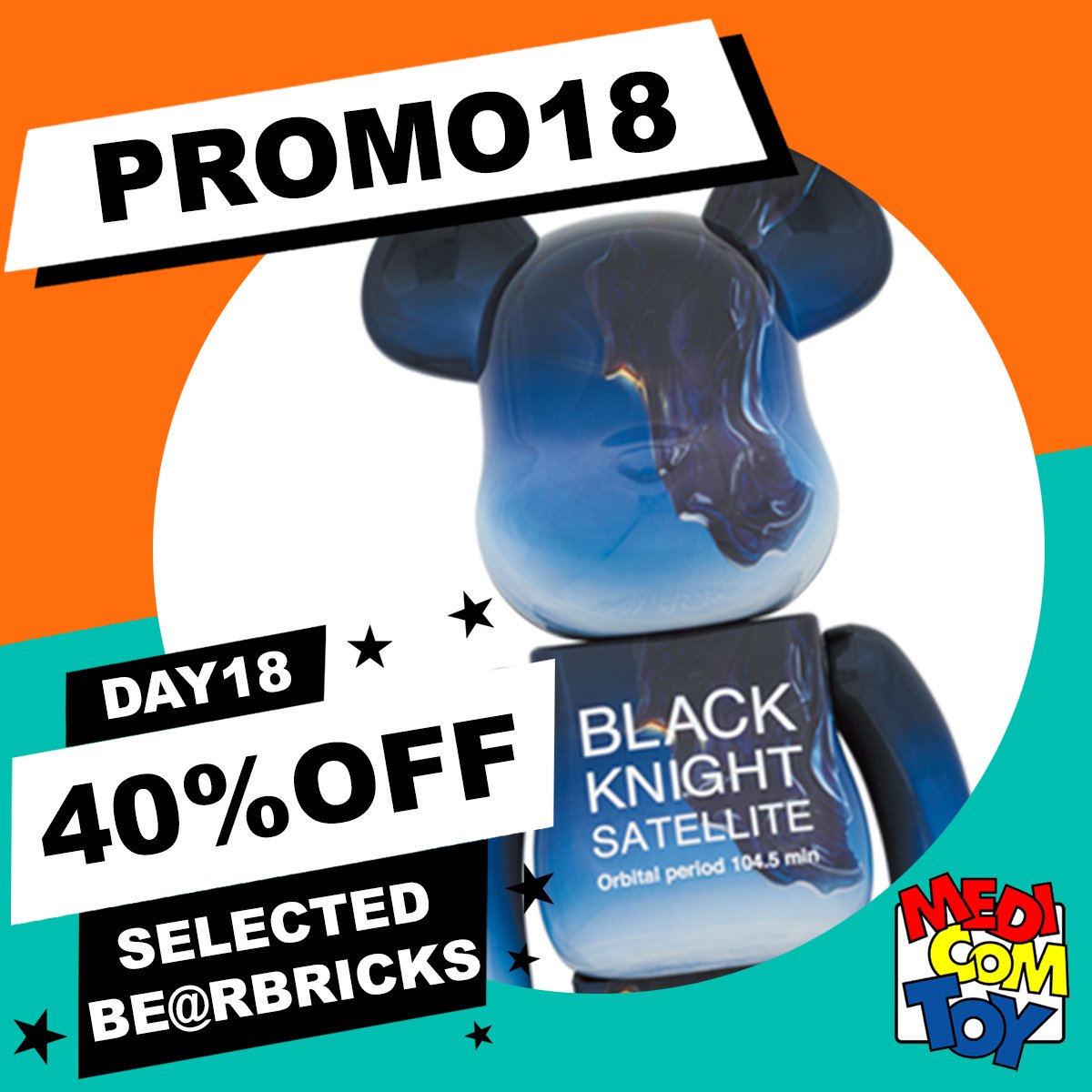 Get 40% off these satellite themed Be@rbricks from Medicom Toy. Use the code PROMO18 at the checkout.
urbanattitude.com.au/discount/PROMO…