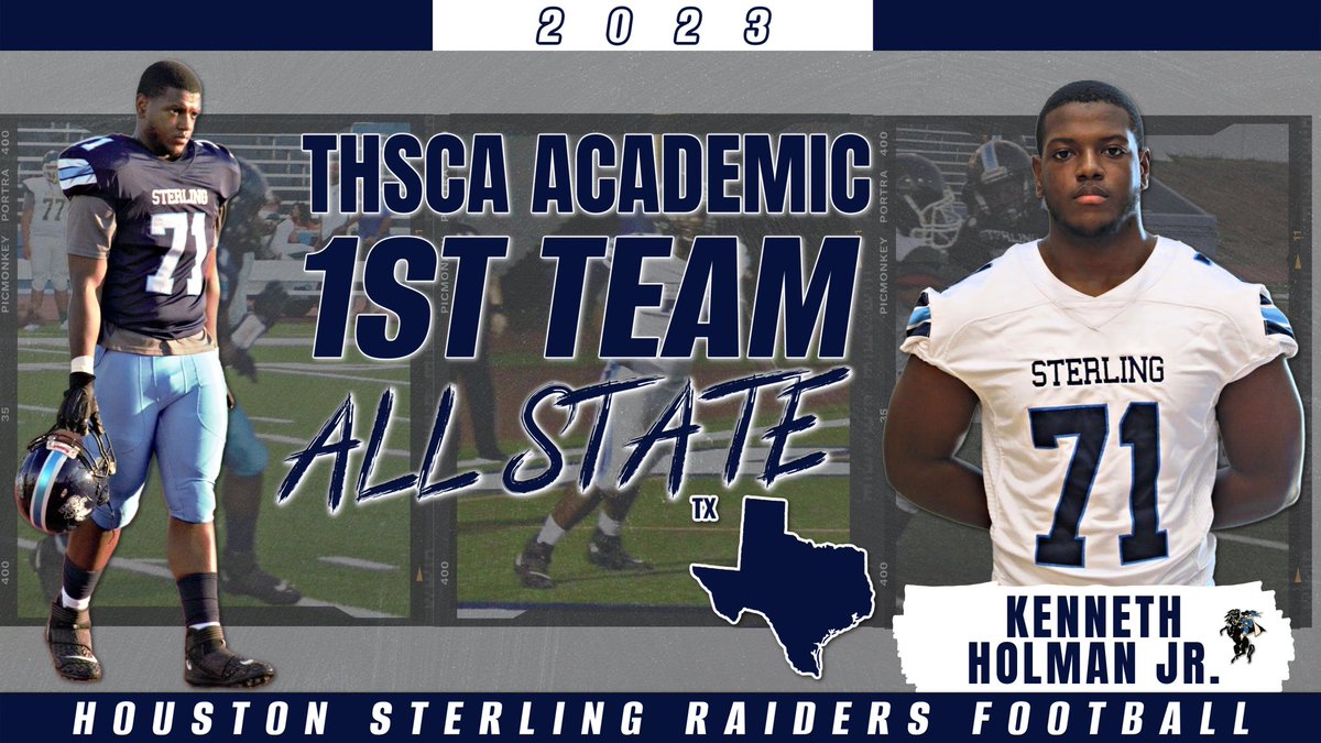 Congratulations to Kenneth Holman Jr. For being Named to the THSCA 1st Team All-Academic Team #Weowe @CoachJessie48 @housterlingath1 @housterlingath1