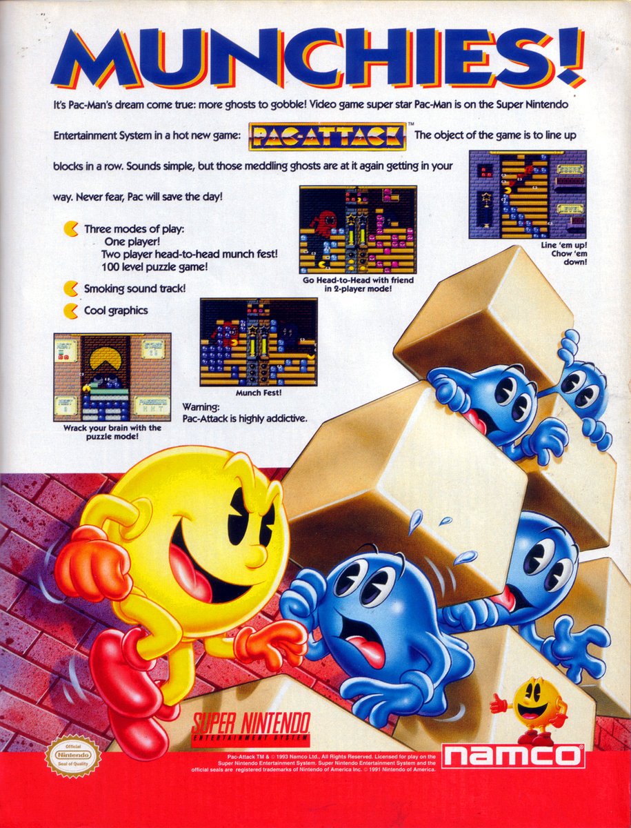 Darth_Azrael's tweet image. Pac-Attack (Super Nintendo) - ecency.com/retrogaming/@d…

#retrogaming #gaming #PacAttack #SuperNintendo #SuperNES #SNES