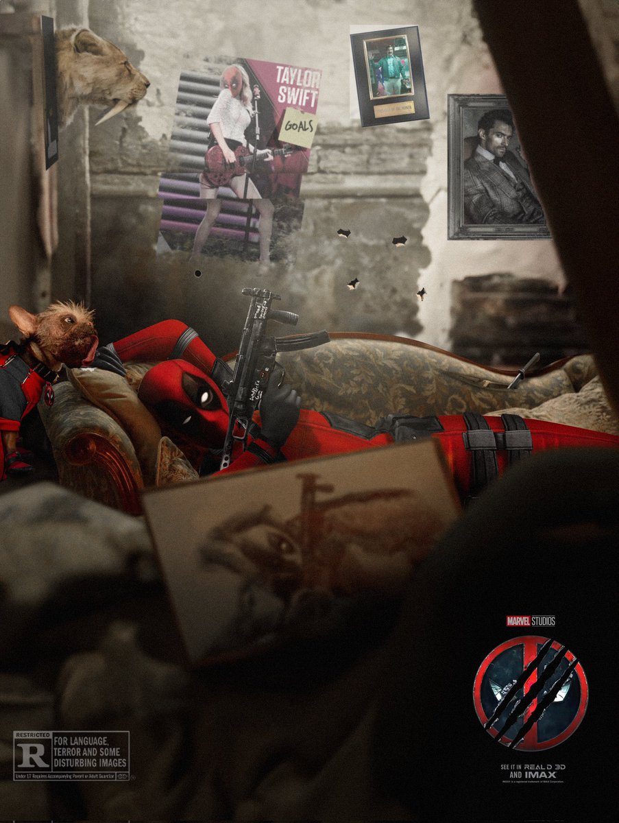 RevistaACINE's tweet image. Increíble poster de #Deadpool3 creado por #Bosslogic