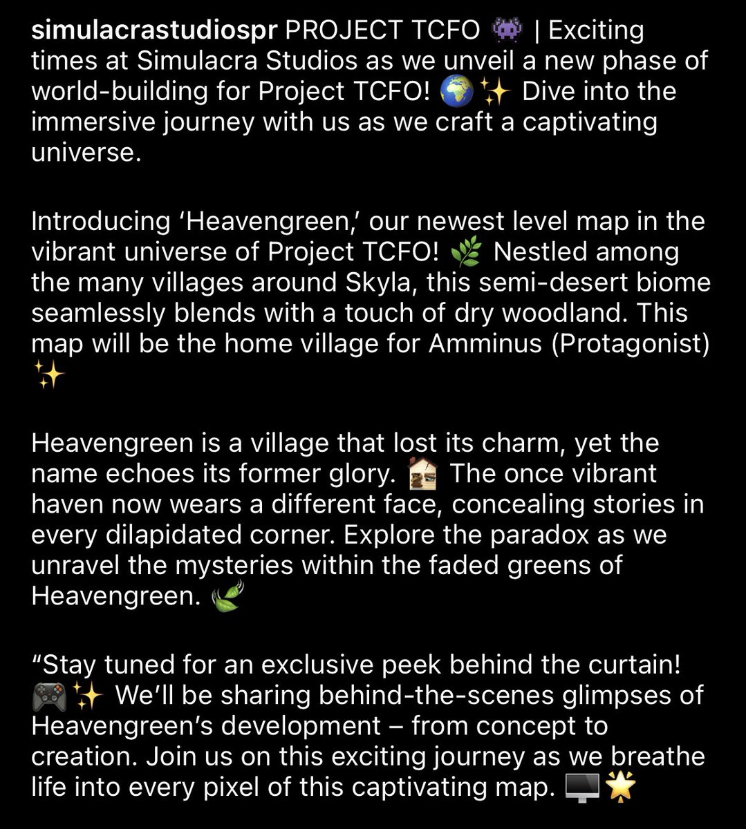 SimulacraVGS's tweet photo. Exciting times at Simulacra Studios as we unveil a new phase of world-building for Project TCFO! 🌍 Dive into the immersive journey with us as we craft a captivating universe. Stay tuned for the magic to unfold! 🚀
 #BehindTheScenes #ProjectTCFO #GamingWorldBuilding #UpdateTCFO https://t.co/13sR4DtiXA