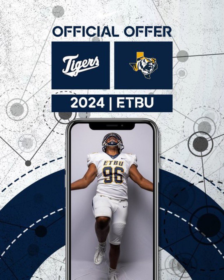 #Blessed to receive an offer from <a href="/ETBU_Football/">ETBU Football</a> @Coach_MasonETBU