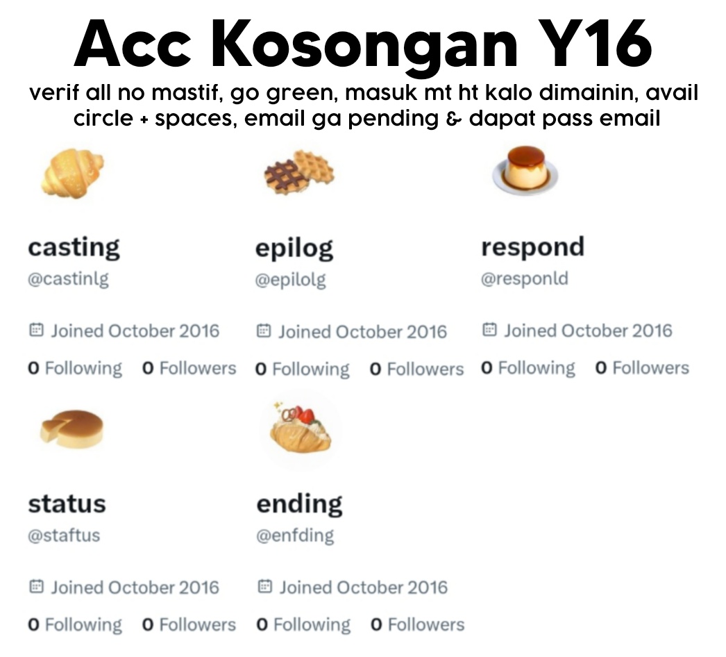 wbktu's tweet photo. ꒰ఎ wts acc kosongan y16 ໒꒱ 

https://t.co/X2ZcI3C322 / acc, take >2 ada potongan.

— verif all (no mastif)
— go green semua
— masuk mt. ht harus dimainin dulu
— dapat data acc lengkap, email ga pending
— ada circle + space

#zonauang #zonaba https://t.co/anzW4Ktssu