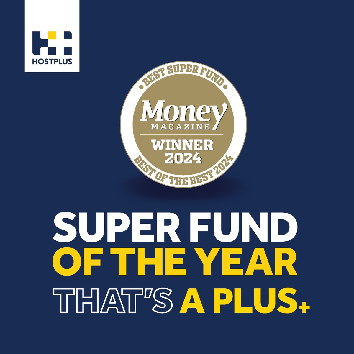 Hostplus (@hostplus) on Twitter photo 📢 We’re excited, and incredibly proud, to announce that Hostplus has been judged <a href="/moneymagaus/">Money Magazine Australia</a> Best Super Fund 2024 🏆
This award recognises our strong performance, value for money, and member-centric approach - all important factors in helping Australians grow their personal 📢 We’re excited, and incredibly proud, to announce that Hostplus has been judged <a href="/moneymagaus/">Money Magazine Australia</a> Best Super Fund 2024 🏆
This award recognises our strong performance, value for money, and member-centric approach - all important factors in helping Australians grow their personal