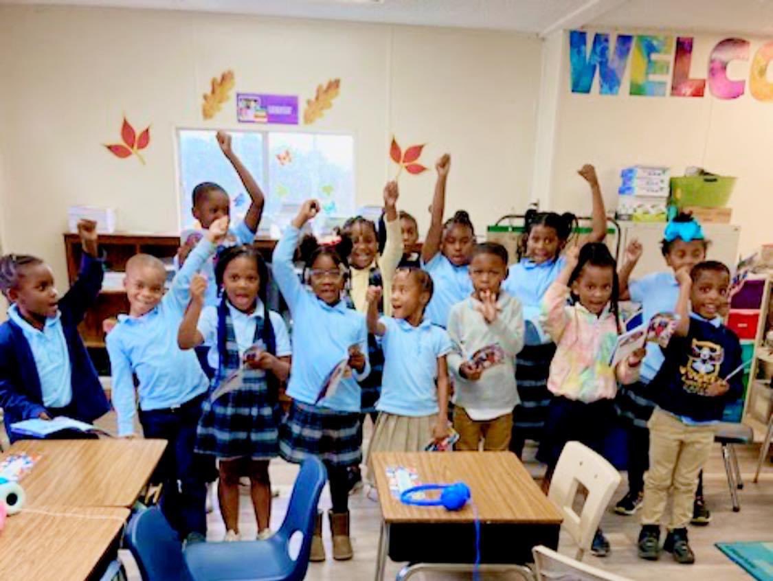 Mrs. Siler’s class at New Life Christian Academy Millbrook 
had so much fun 🤩 singing 🎶 songs about Libby 🗽 during the Hands On Liberty program which encourages enthusiasm for our great Nation 🇺🇸. #nextgreatamericans #libertylearningfoundation #civicengagement #Alabama