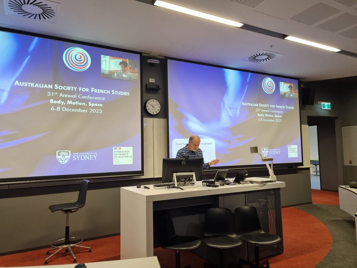 USYD French (@frenchusyd) on Twitter photo "Le visage est un sentiment, il déborde le sensible". Our first keynote, Professor David Le Breton, exploring l'anthropologie des visages... #ASFS2023 <a href="/AuFrenchStudies/">Australian Society for French Studies</a> "Le visage est un sentiment, il déborde le sensible". Our first keynote, Professor David Le Breton, exploring l'anthropologie des visages... #ASFS2023 <a href="/AuFrenchStudies/">Australian Society for French Studies</a>